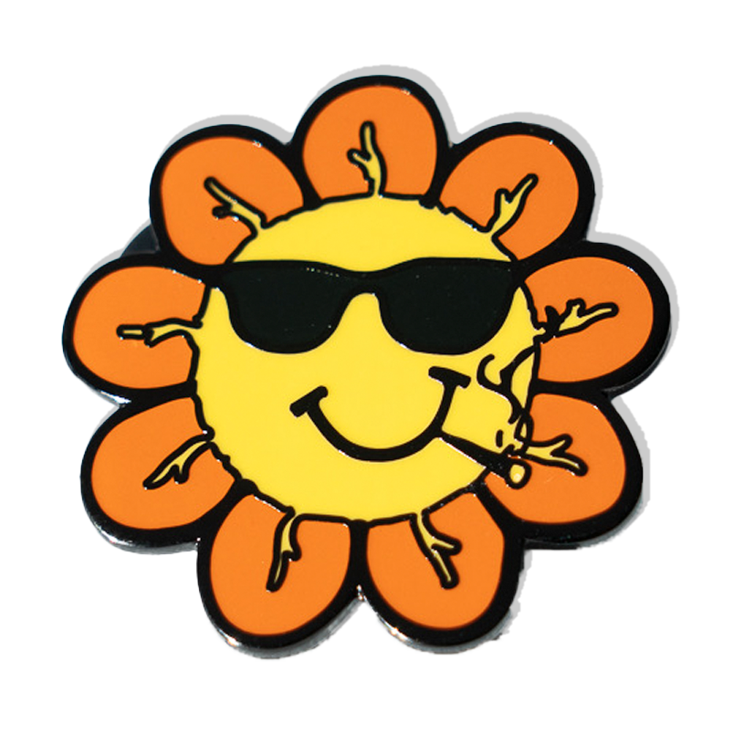 Flowerhead Pin (Orange Sunshine)